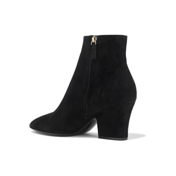 Salvatore Ferragamo Shirin Suede Ankle Boots US 4.5 34.5 Black New - Picture 14 of 14